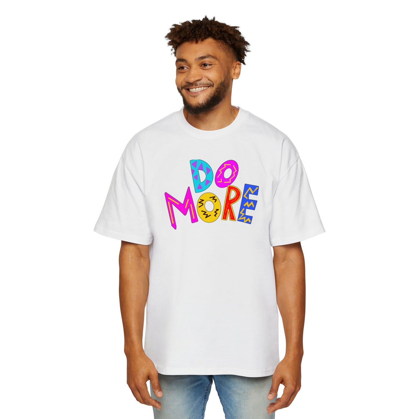 "DO MORE" Unisex Heavy Oversized Tee