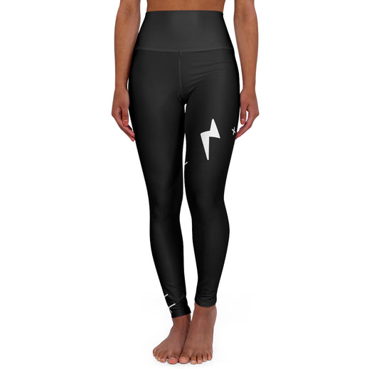 "TAP BOLTA" High Waisted Yoga Leggings (AOP)