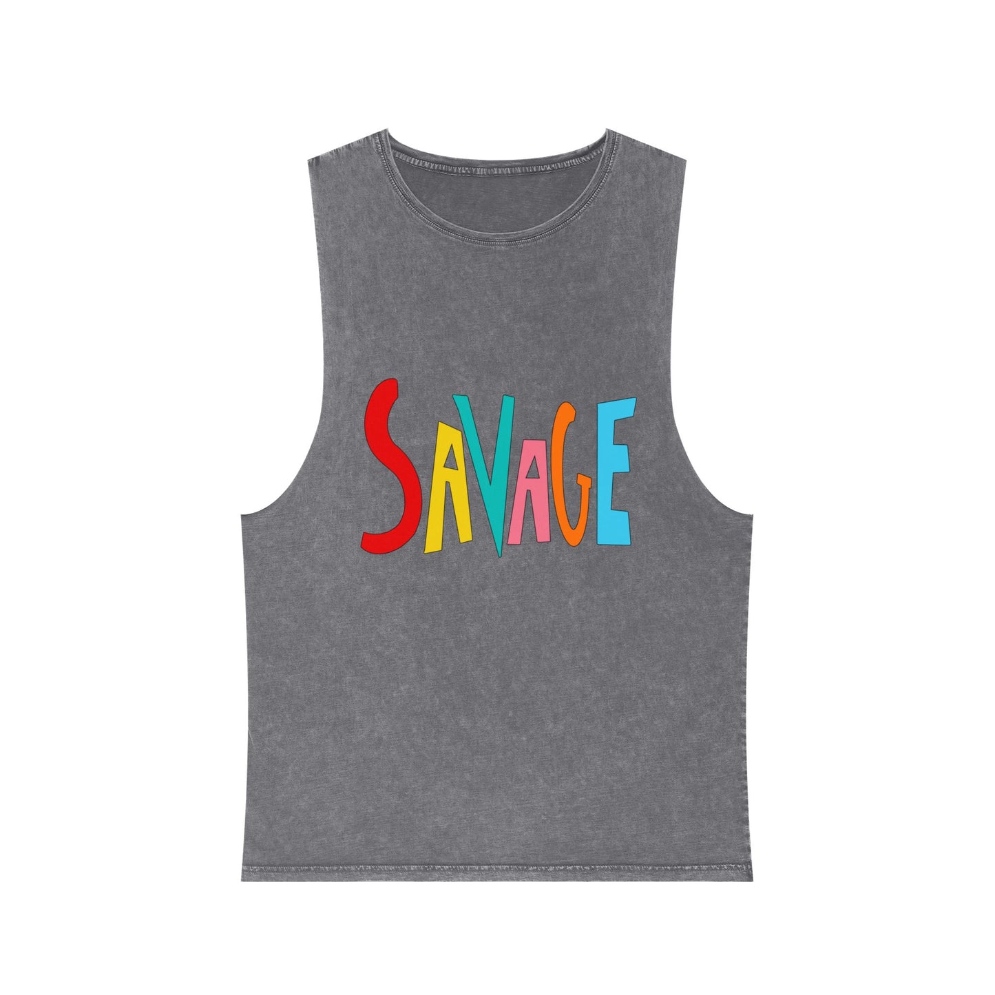 SAVAGE Unisex Stonewash Tank Top