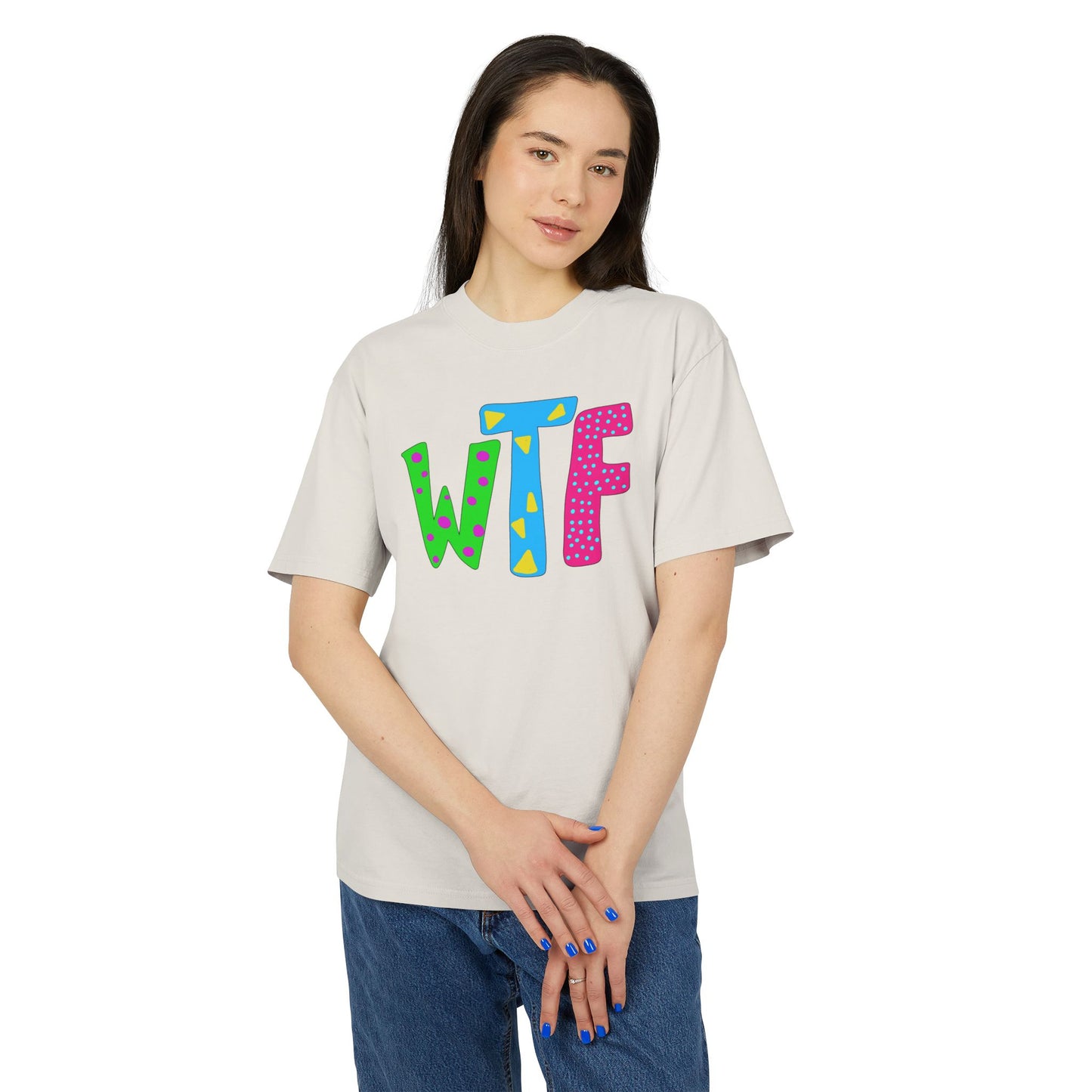 "WTF" Unisex Heavy Faded Tee