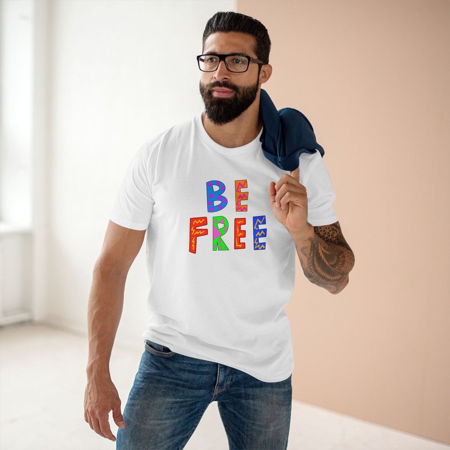 "BE FREE" Unisex Staple Tee