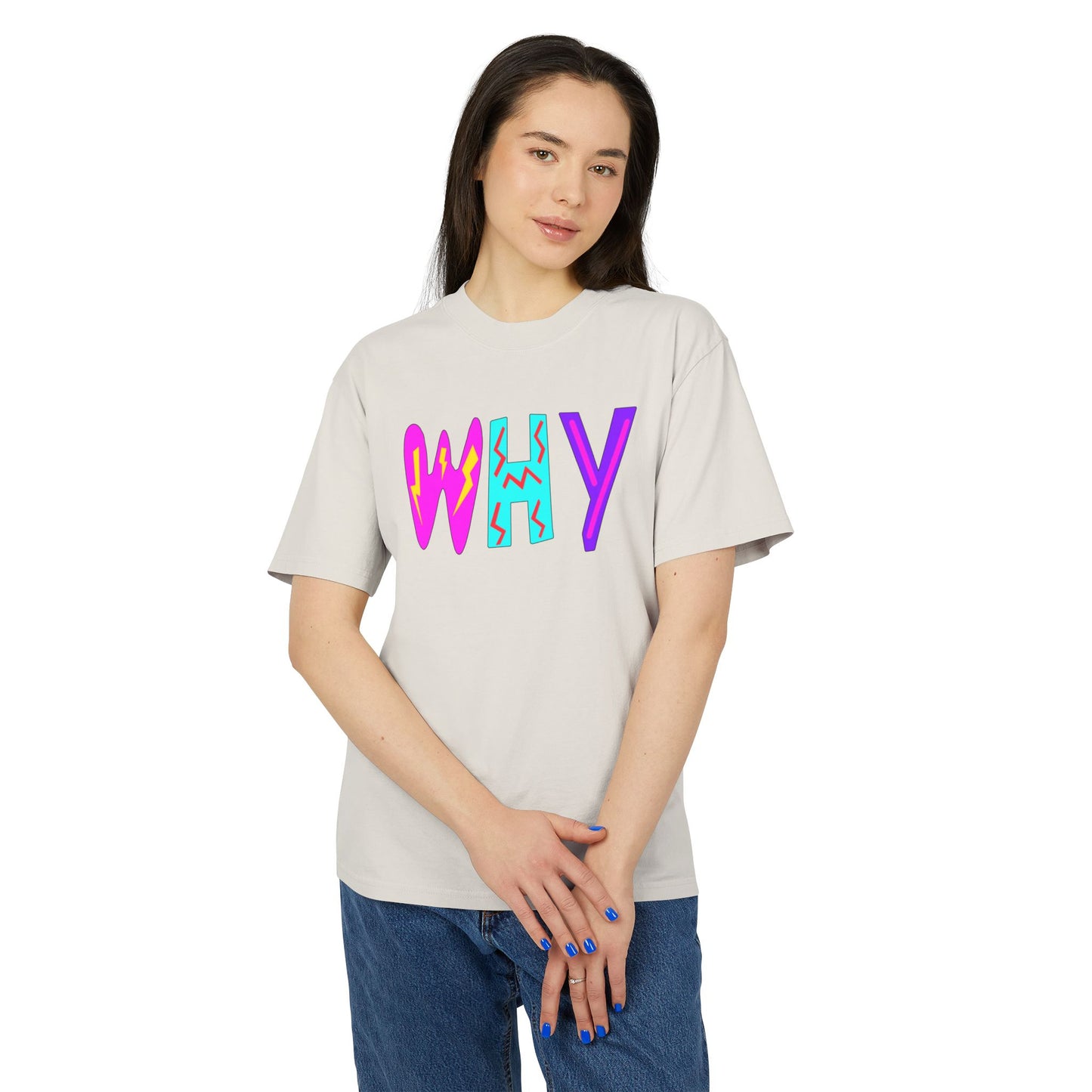 "WHY" Unisex Heavy Faded Tee