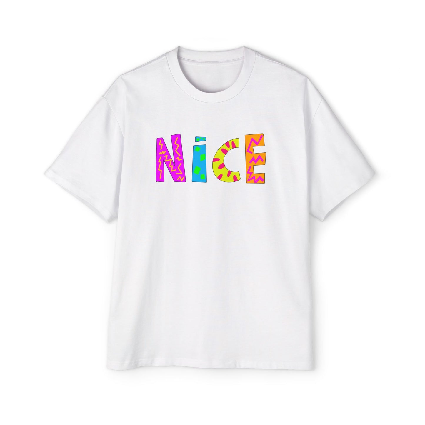 "NICE" Heavy Oversized Tee