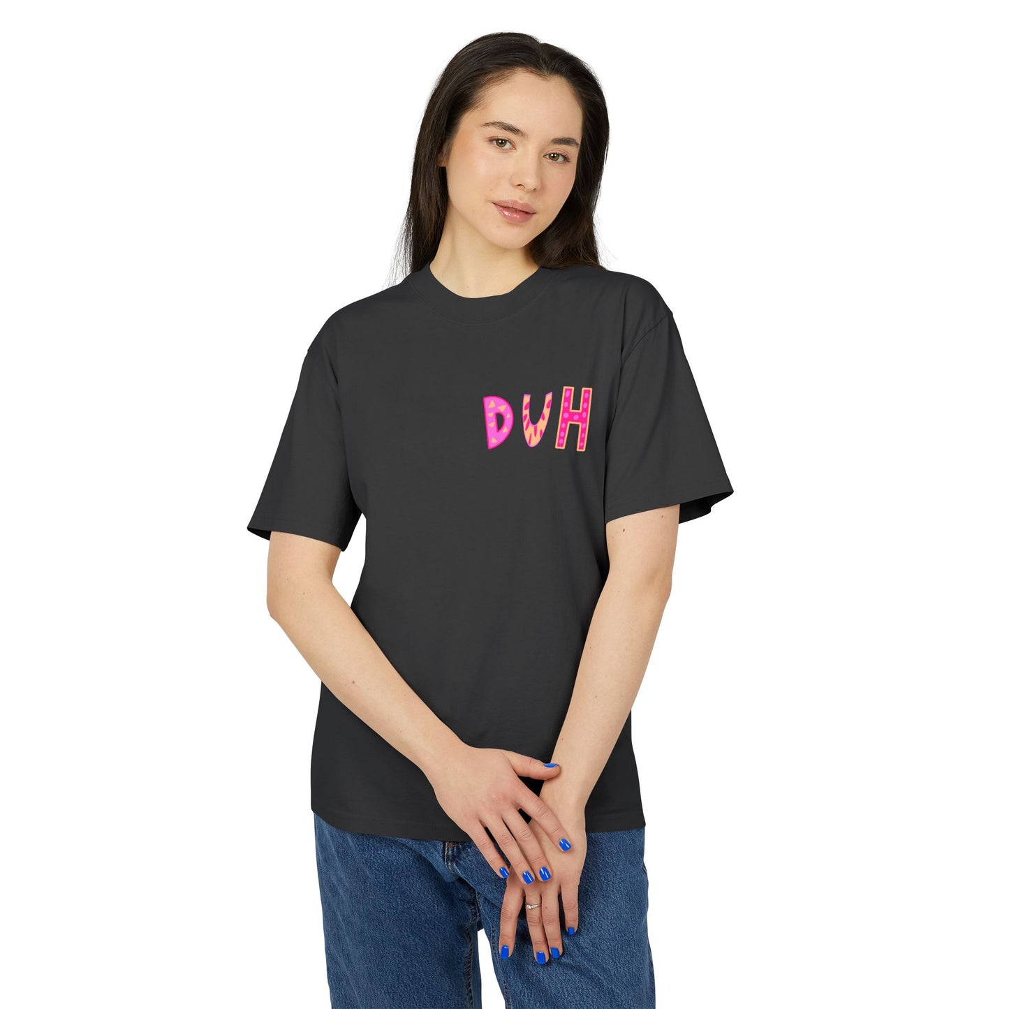 "DUH" Unisex Heavy Faded Tee